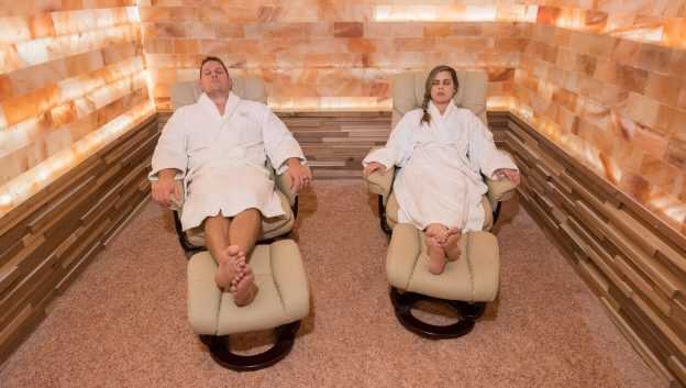 Salt therapy to check for respiratory problems