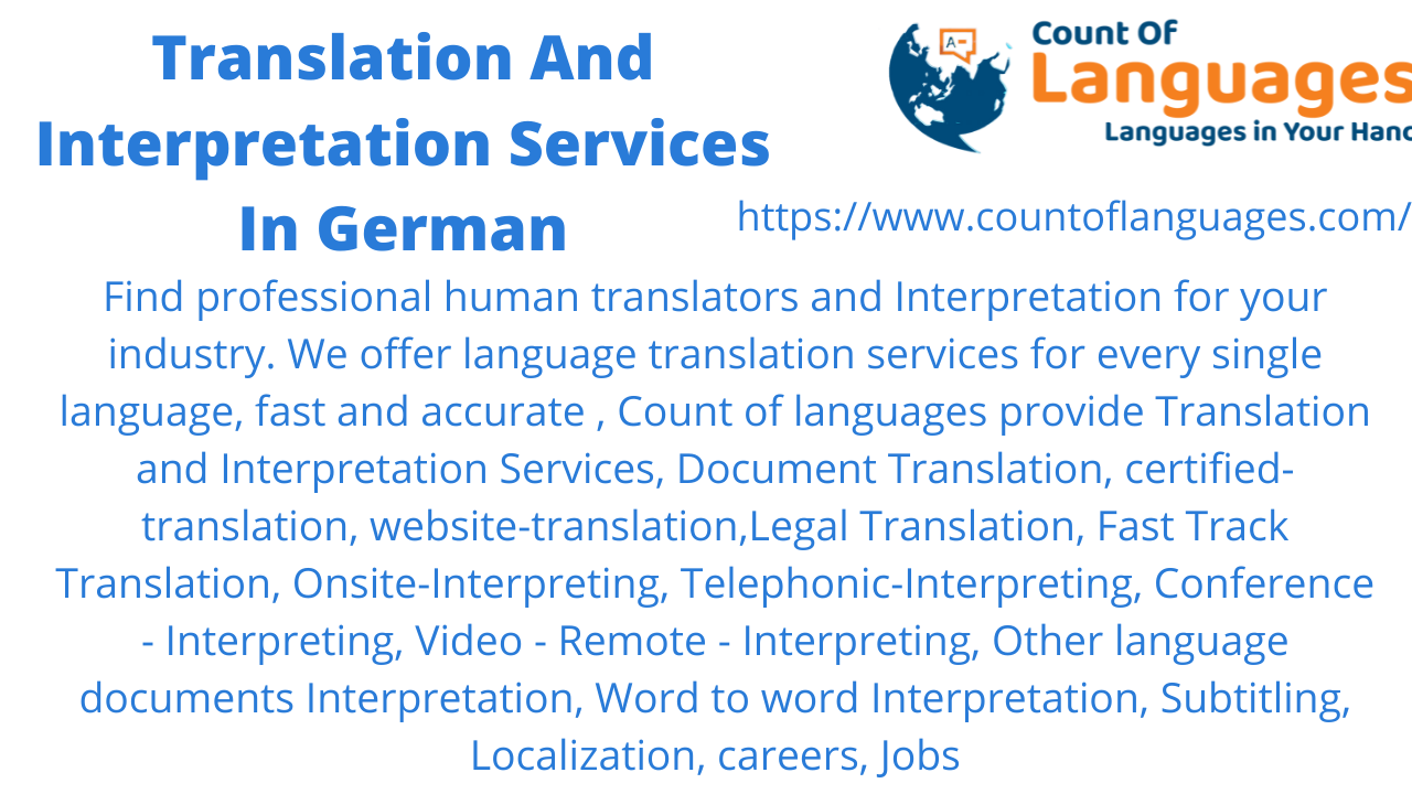 German Translation and Interpreting Services