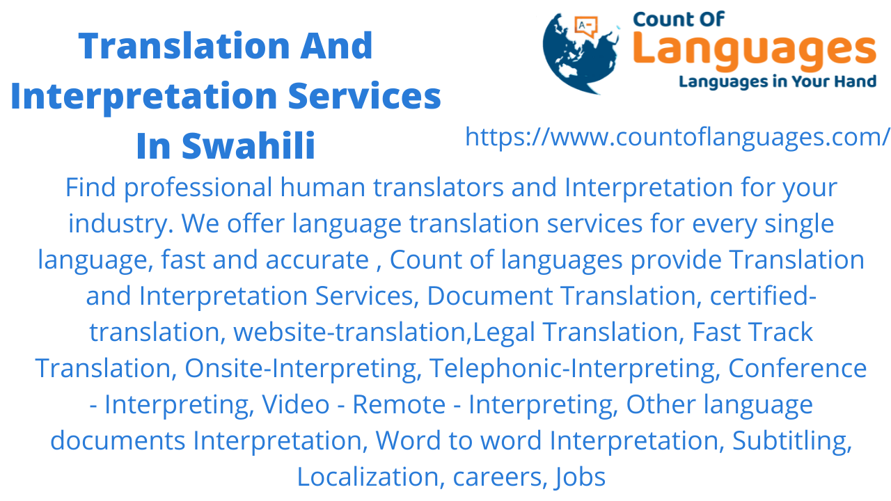 Swahili Translation and Interpreting Services